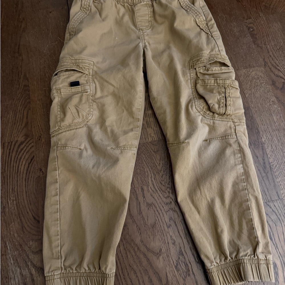 Tan Wrangler Cargo Jogger Pants